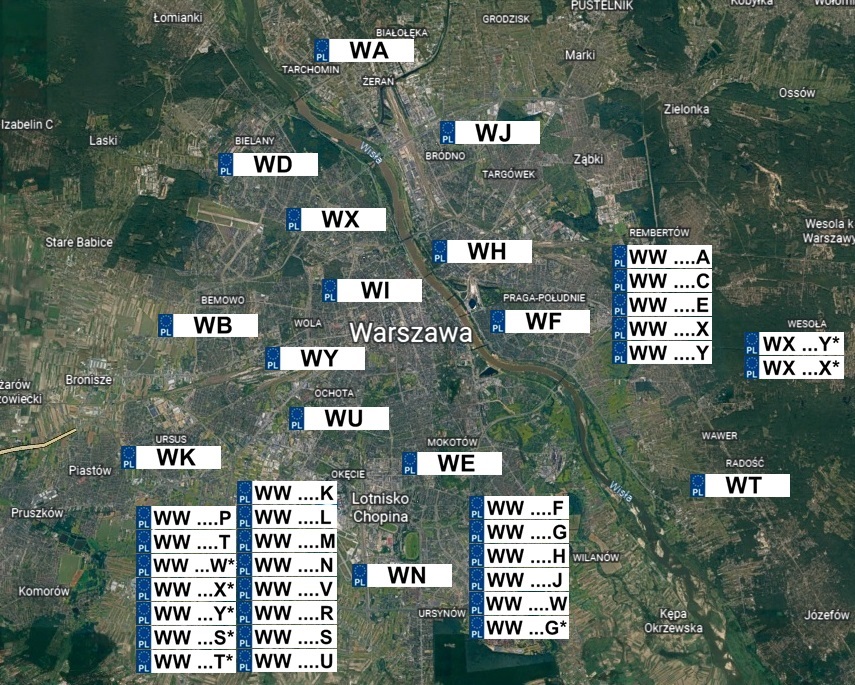 tablice rejestracyjne Warszawa