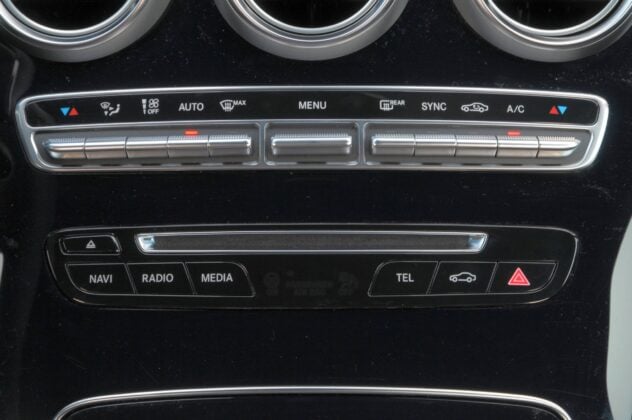 Mercedes Klasy C W205 - panel klimatyzacji
