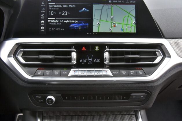 BMW serii 3 G20 - panel klimatyzacji