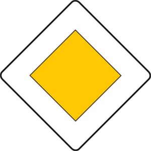 Znak D-1 (droga z pierwszeństwem)