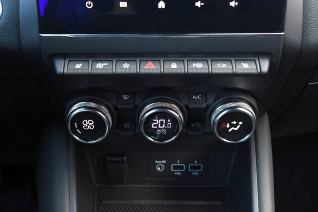 Renault Captur II - panel klimatyzacji