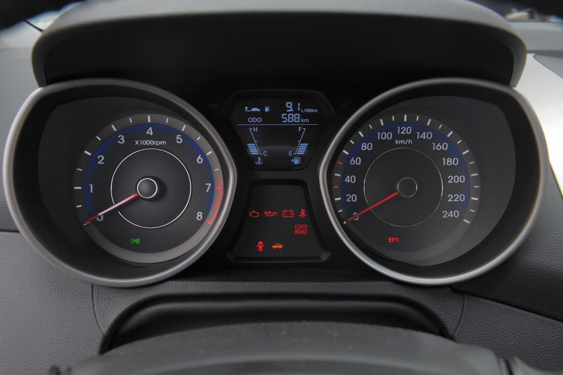 Hyundai Elantra V - zegary