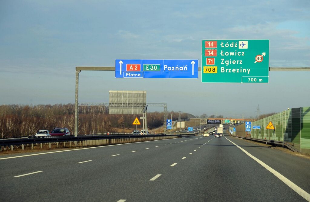 Płatne autostrady w Polsce 01