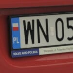 Polska flaga na rejestracji