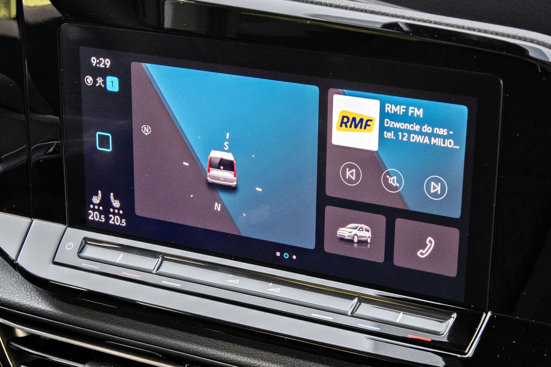 VW Caddy - system multimedialny