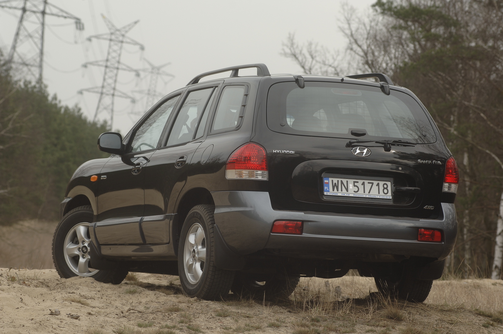 Hyundai  Santa Fe I 2000–2006 - żarówki tył