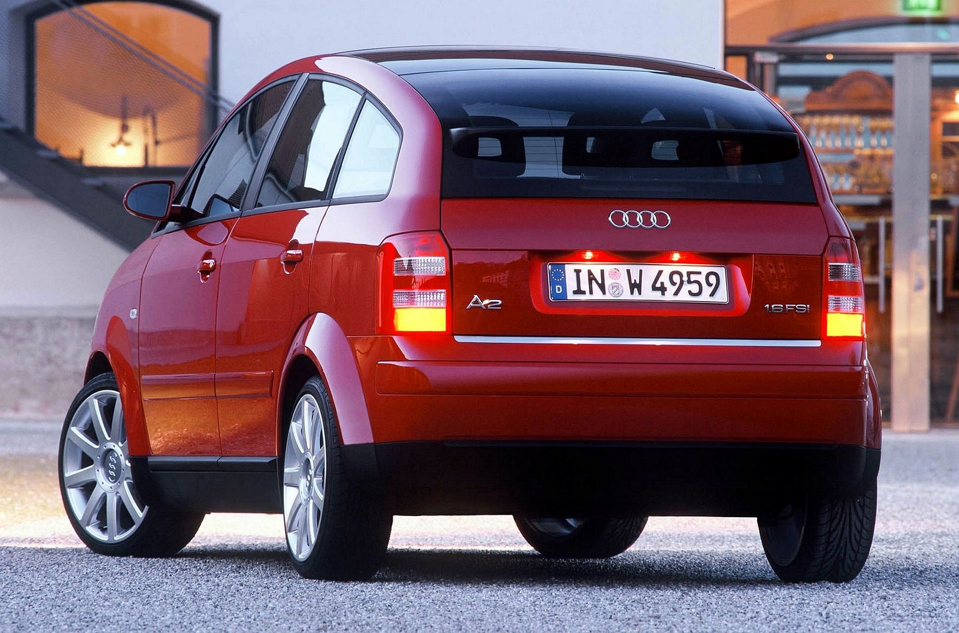 Audi A2 1999–2005 - żarówki tył