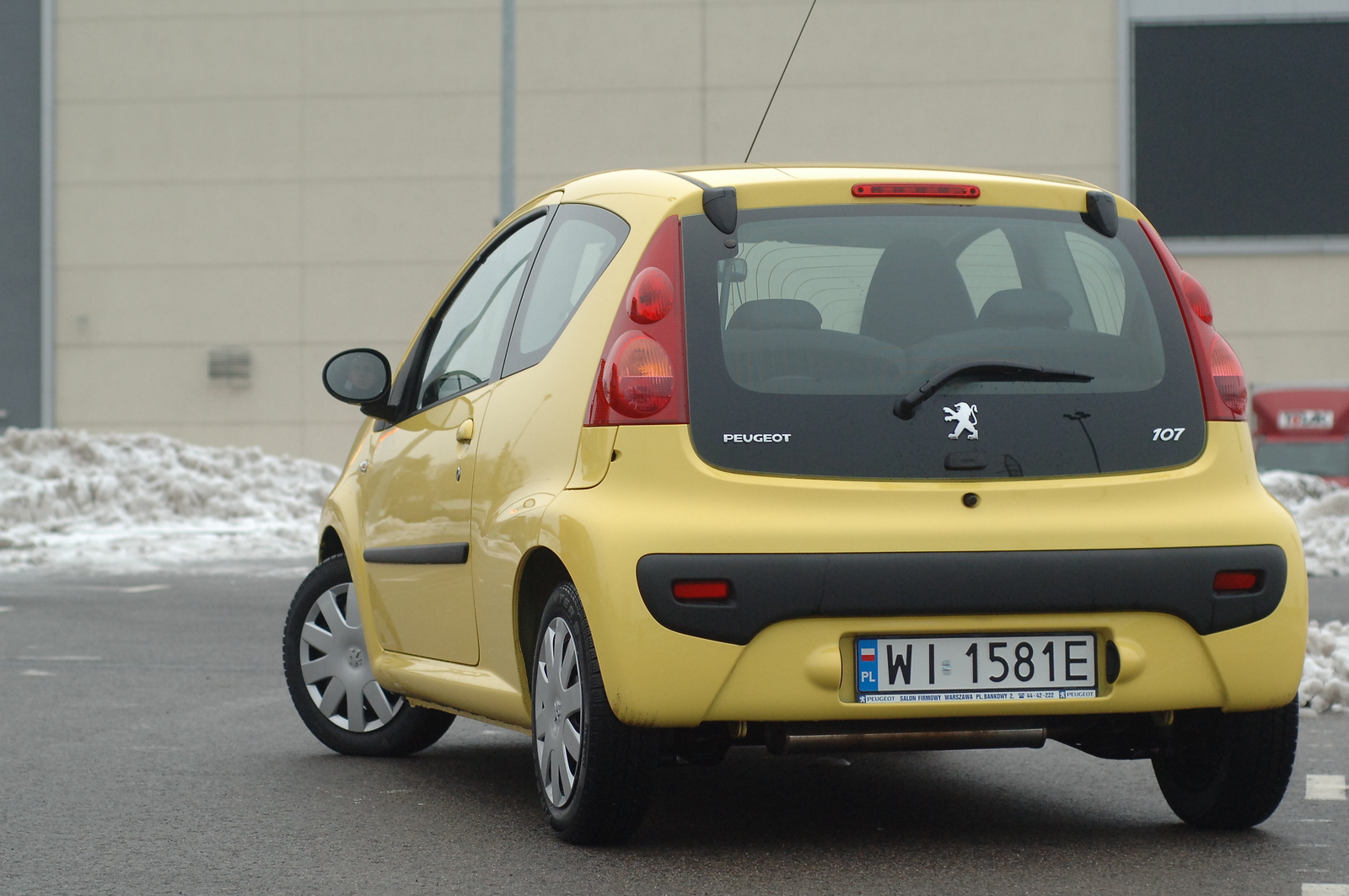 Peugeot 107 2005–2009 - żarówki tył