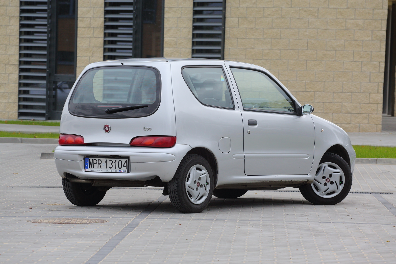 Fiat Seicento 1998–2005 - żarówki tył