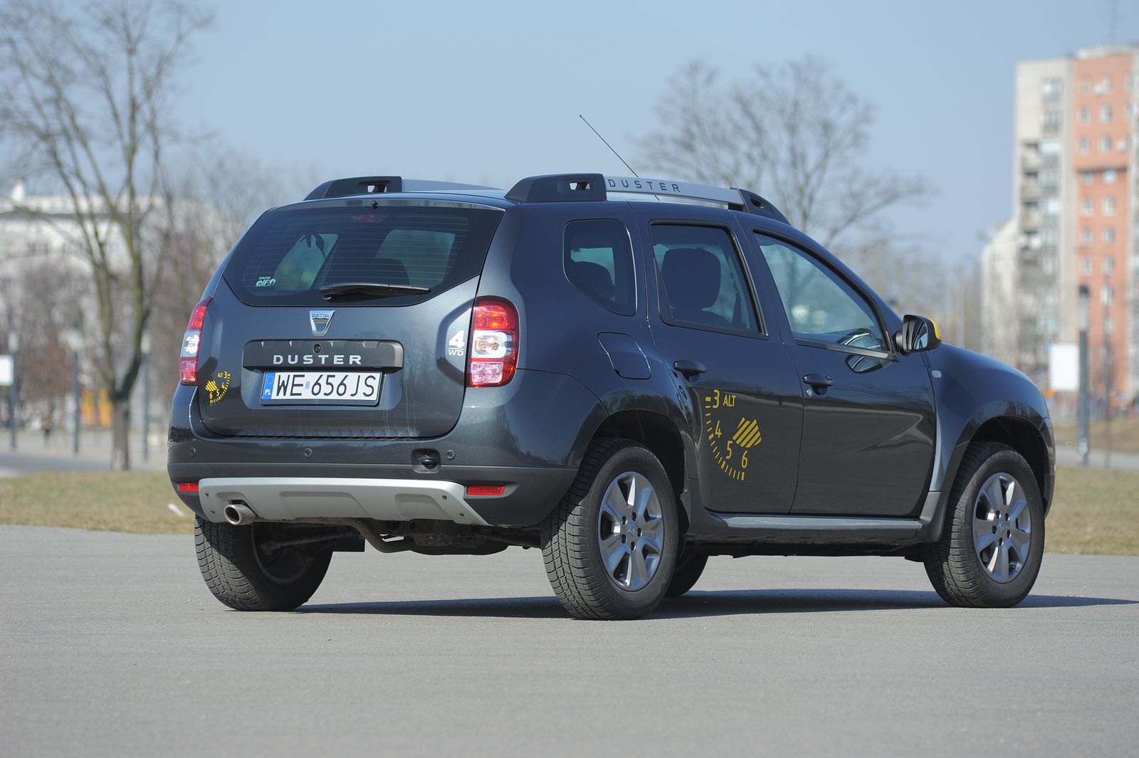 Dacia Duster FL 2013–2018 - żarówki tył