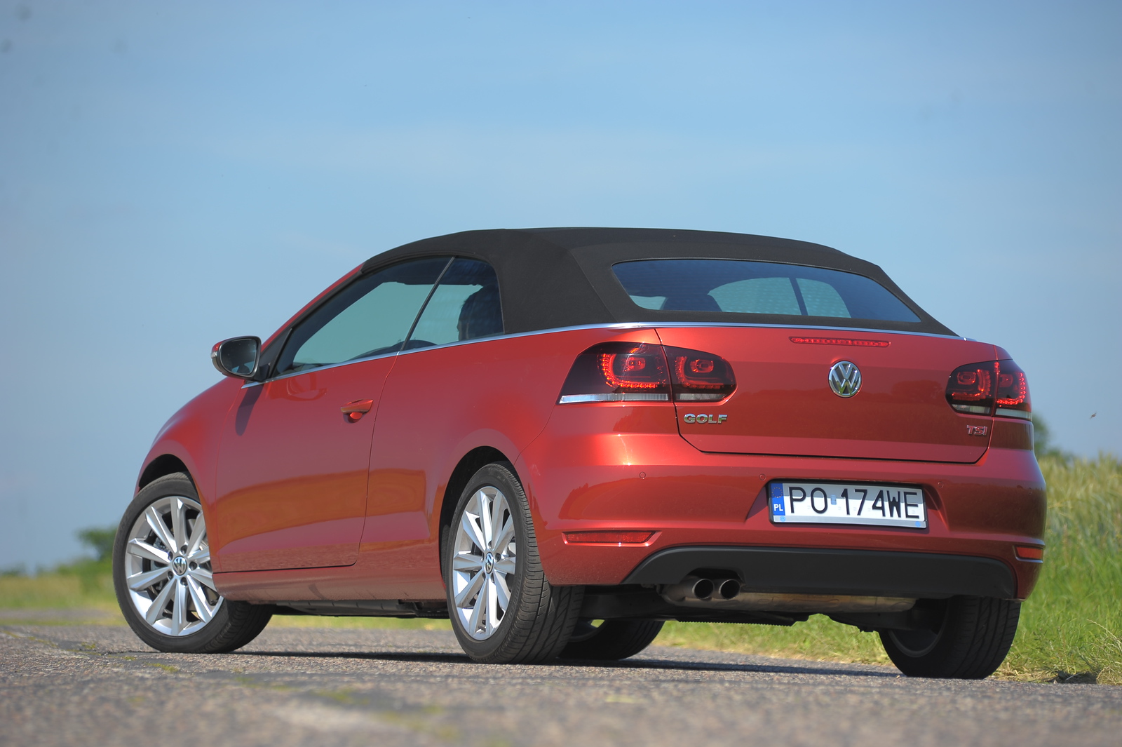 Volkswagen Golf VI Cabriolet 2011–2016 - żarówki tył